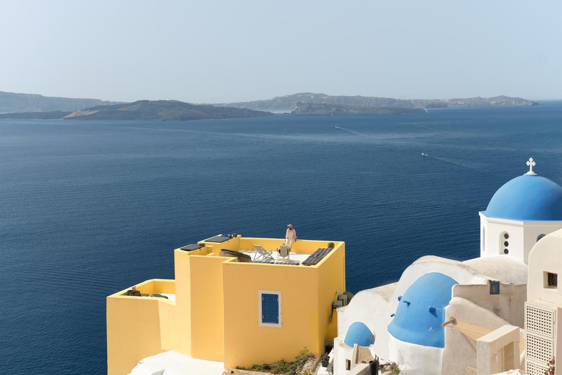 Ilivatos - Elegant Villa On The Caldera'S Edge Ия Экстерьер фото
