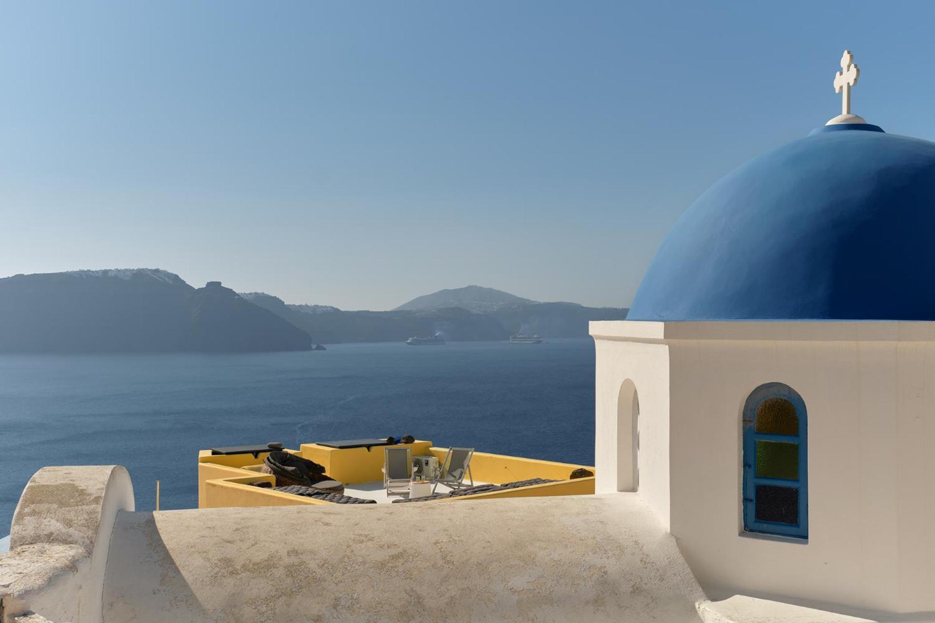 Ilivatos - Elegant Villa On The Caldera'S Edge Ия Экстерьер фото