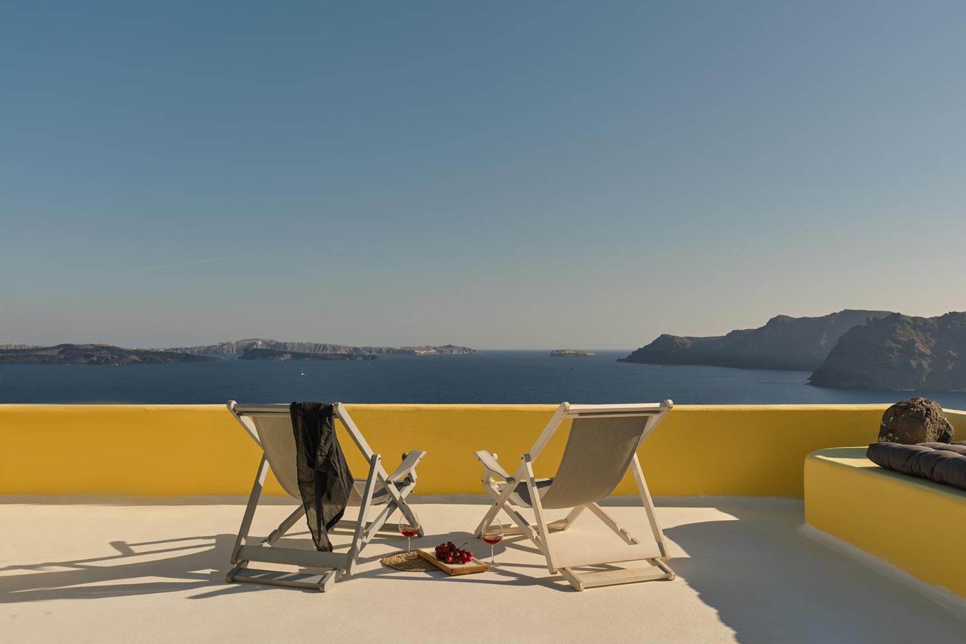 Ilivatos - Elegant Villa On The Caldera'S Edge Ия Экстерьер фото