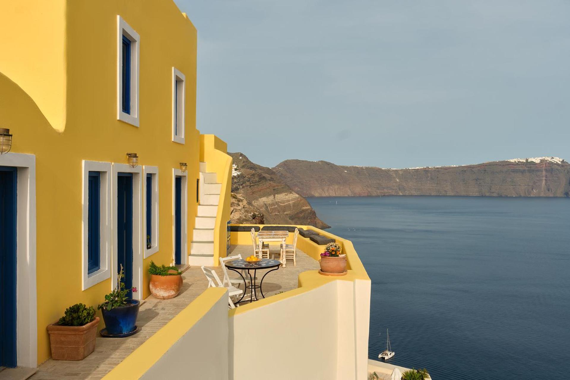 Ilivatos - Elegant Villa On The Caldera'S Edge Ия Экстерьер фото