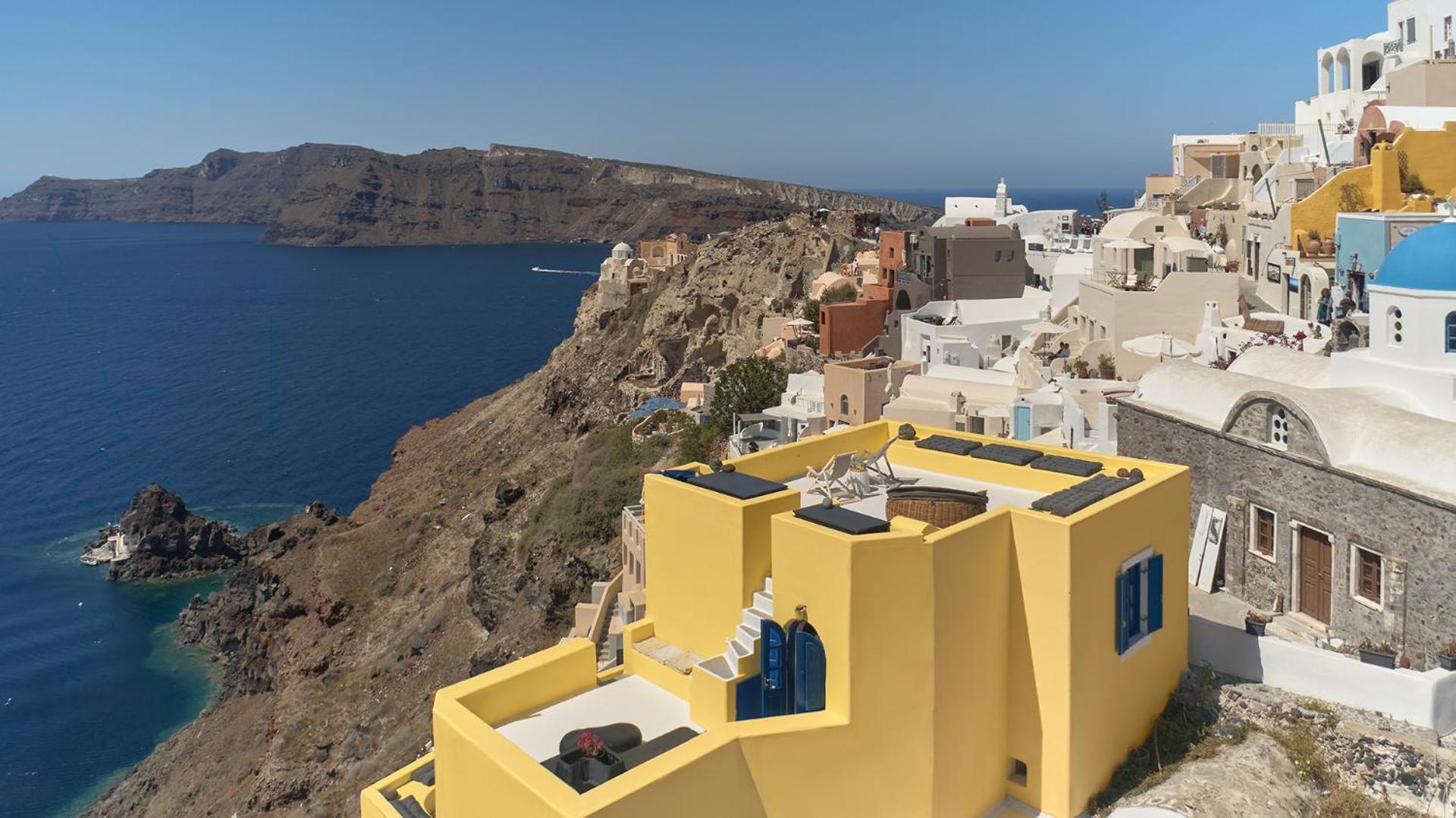 Ilivatos - Elegant Villa On The Caldera'S Edge Ия Экстерьер фото